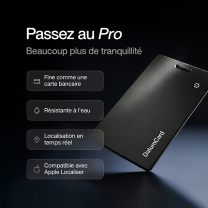Carte traceur ultrafine DatumCard noir mat