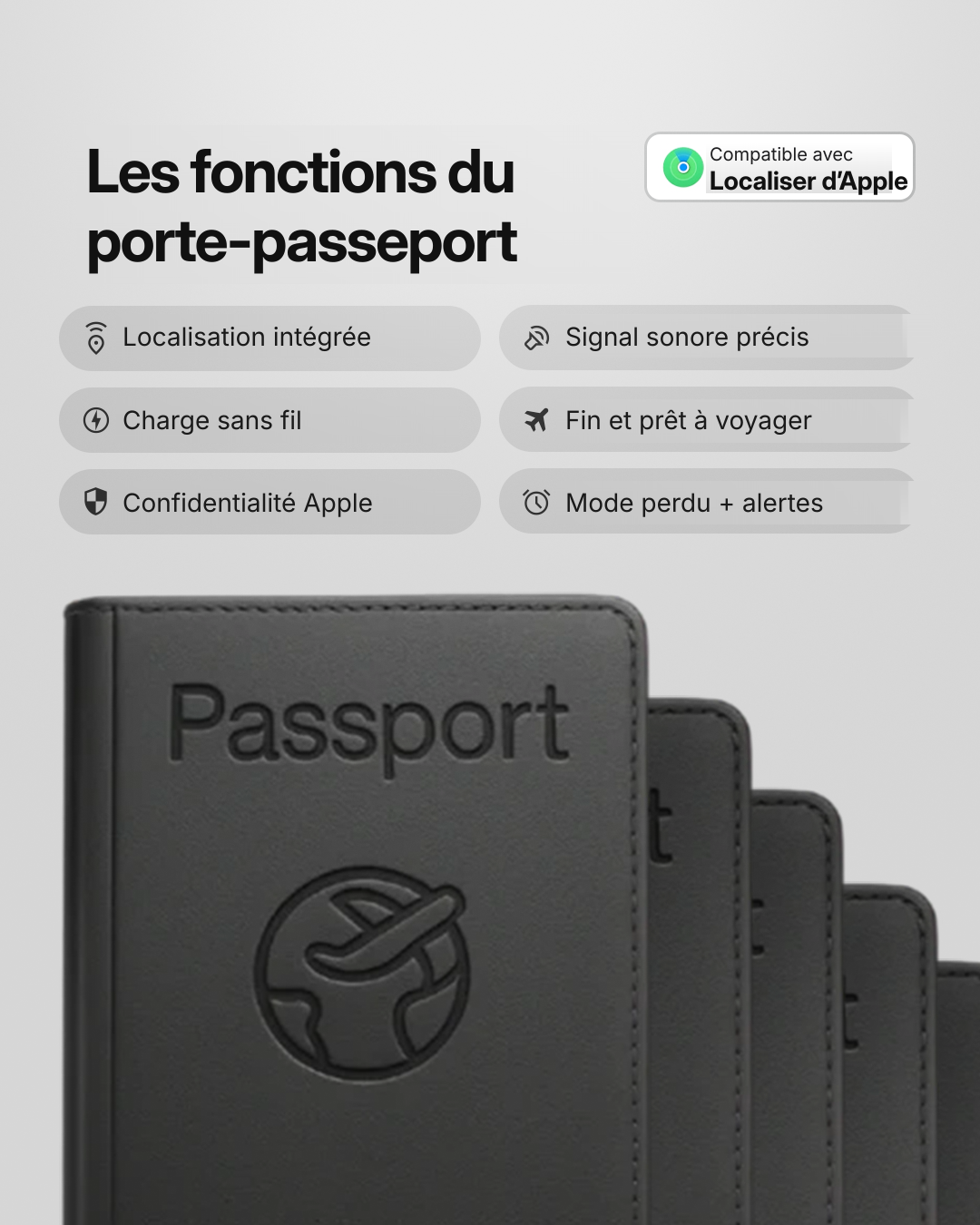 Aperçu des fonctions de l'étui passeport Datum