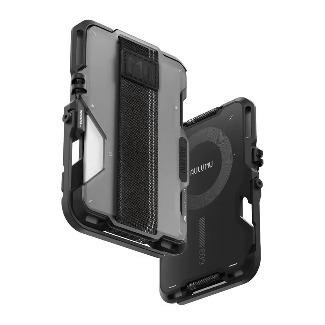 Portefeuille Datum Apex avec cadre transparent fumé